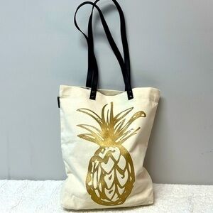 Graphique de France "Pineapple" Cotton Canvas Tote Bag (NWOT)